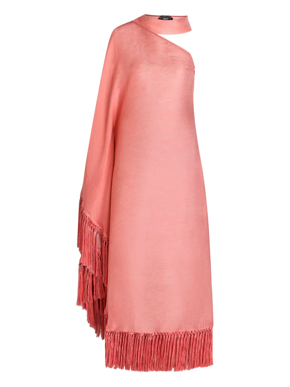 Taller Marmo Abito lungo Arno con frange - Rosa