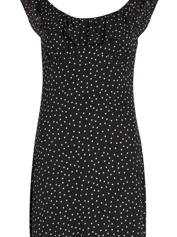 Reformation Ruffled polka-dot Maxi Dress | Black | FARFETCH Reformation Ruffled polka-dot Maxi Dress | Black | FARFETCH