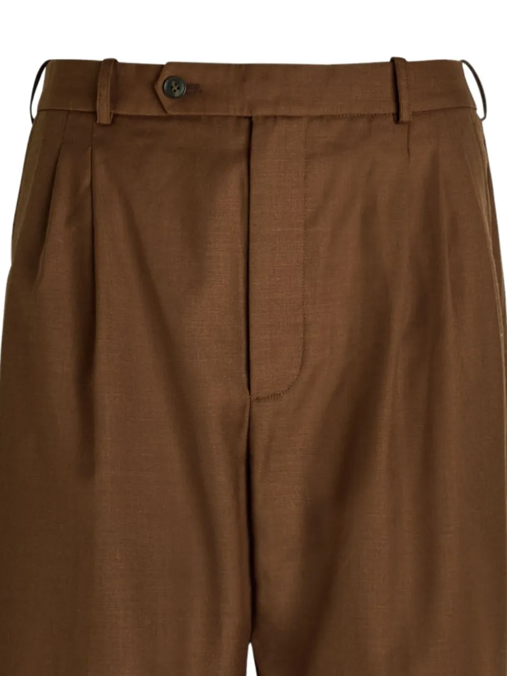 Ronny Kobo Soprano geplooide broek - Bruin