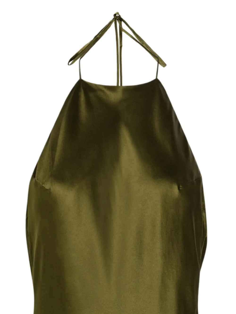 Reformation Jeany maxi-jurk met halternek - Groen