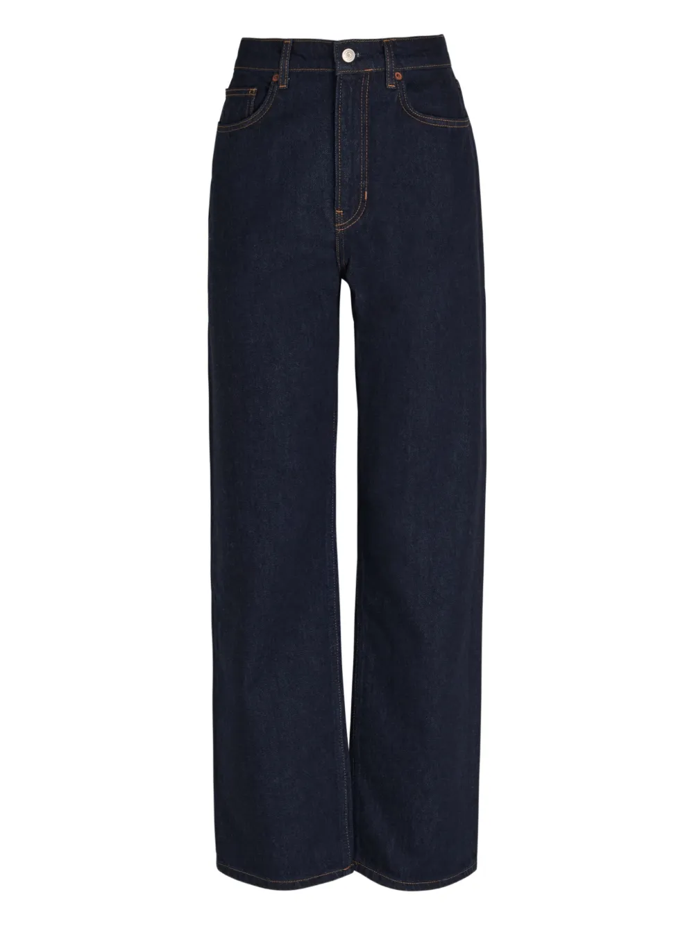 Reformation Five-pocket Straight Jeans In Blue
