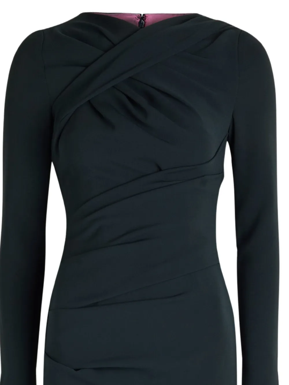 Talbot Runhof Gedrapeerde maxi-jurk - Blauw