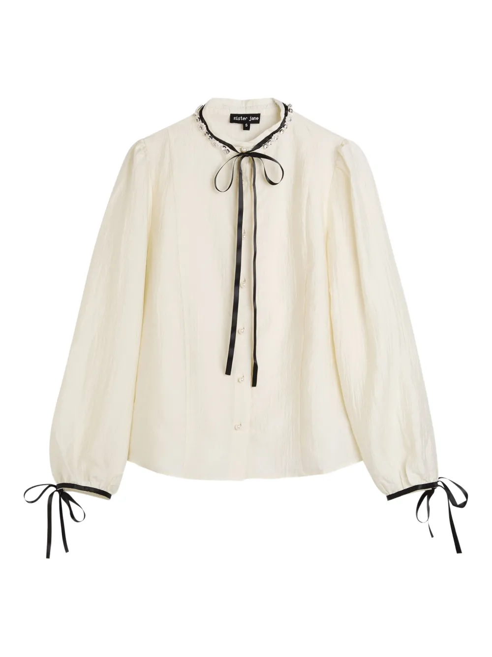 Sister Jane Blusa Encore con decorazione - Bianco