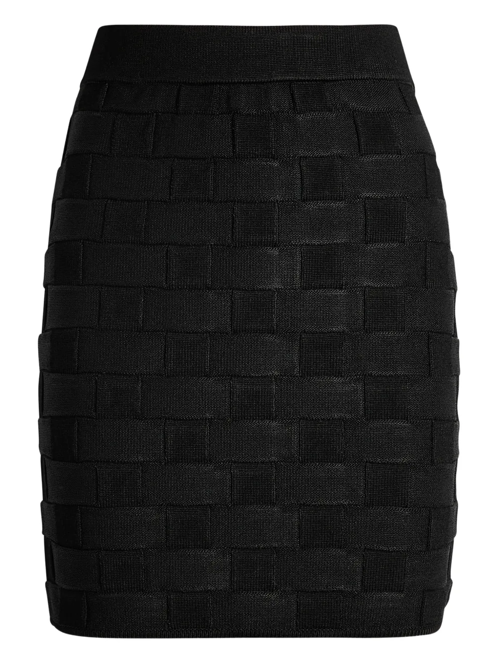 TOVE Ash checked mini skirt - Schwarz