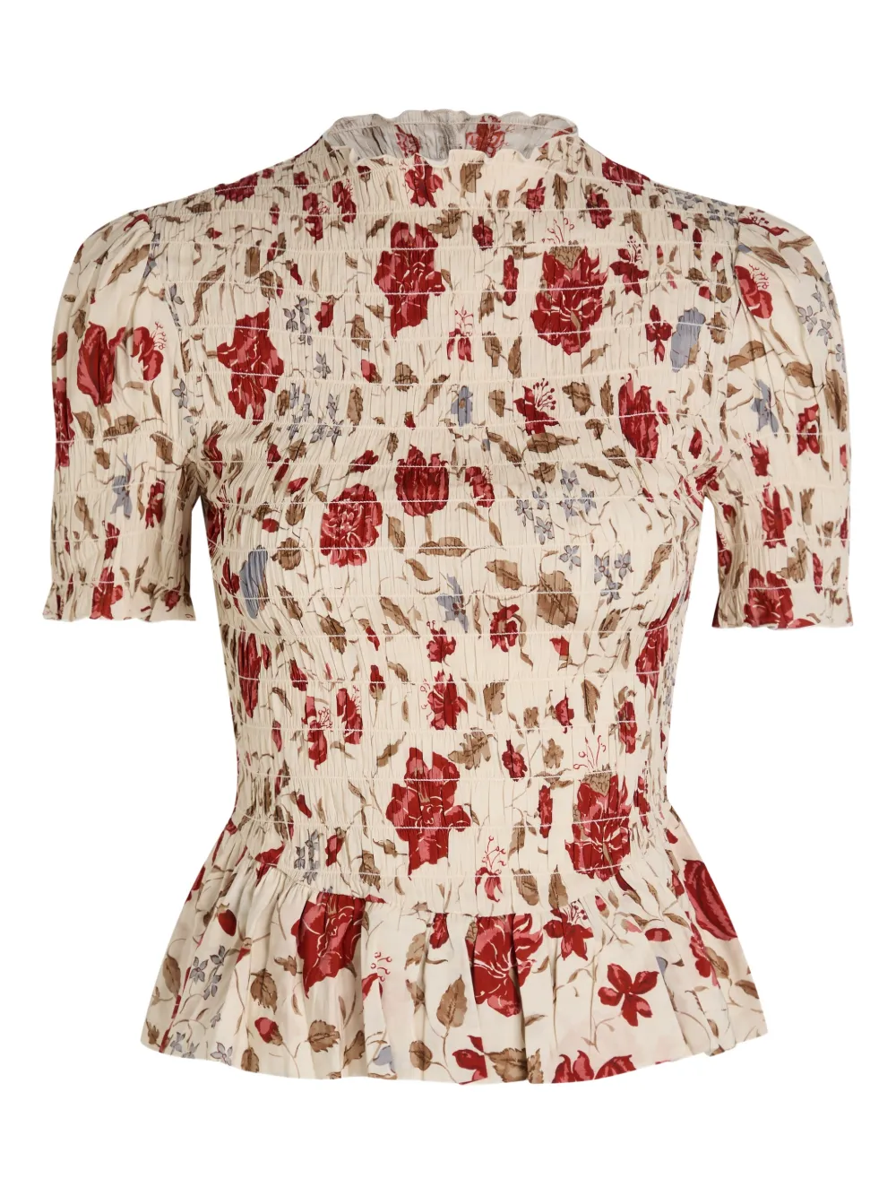 Reformation Blusa a fiori Aggie - Toni neutri