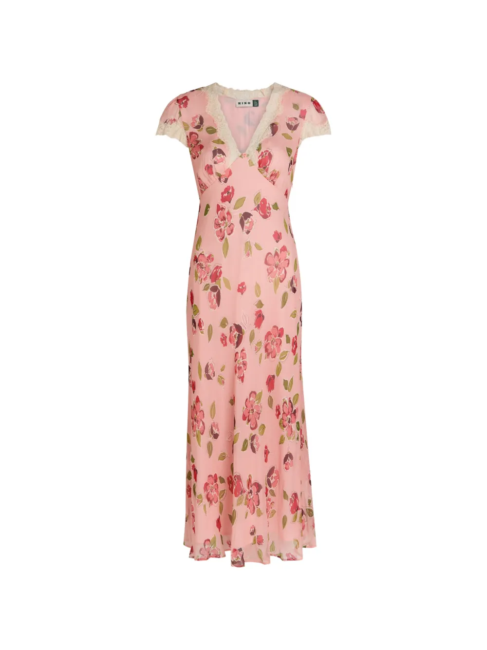 Rixo floral lace midi dress - Rosa