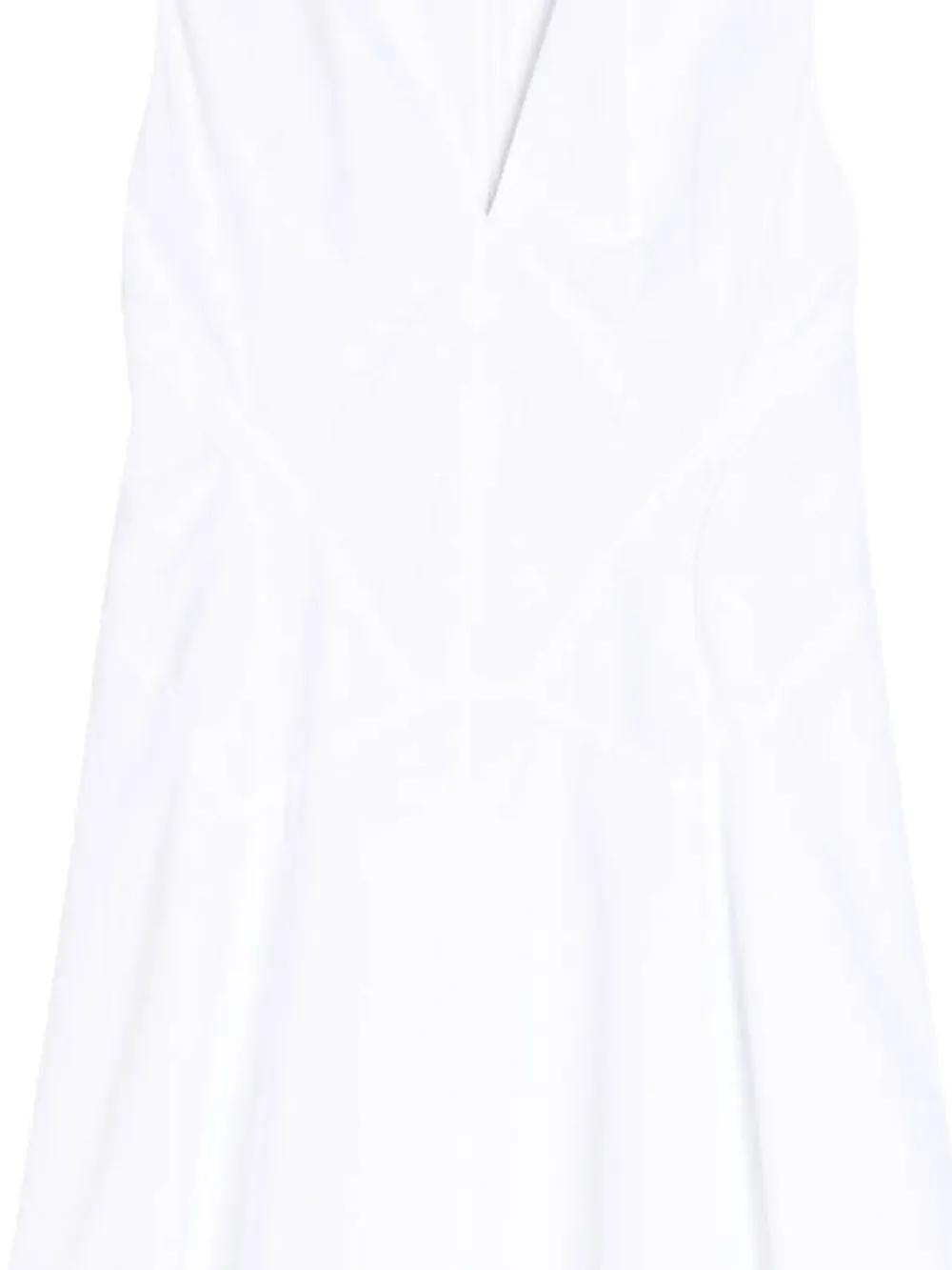 TOVE Anisa midi-jurk met V-hals - Wit