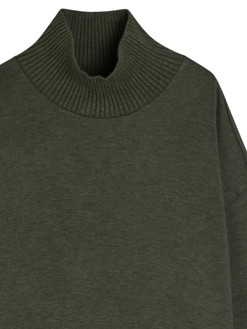  Varley Barker Ribbed High-neck Sweater - Green 