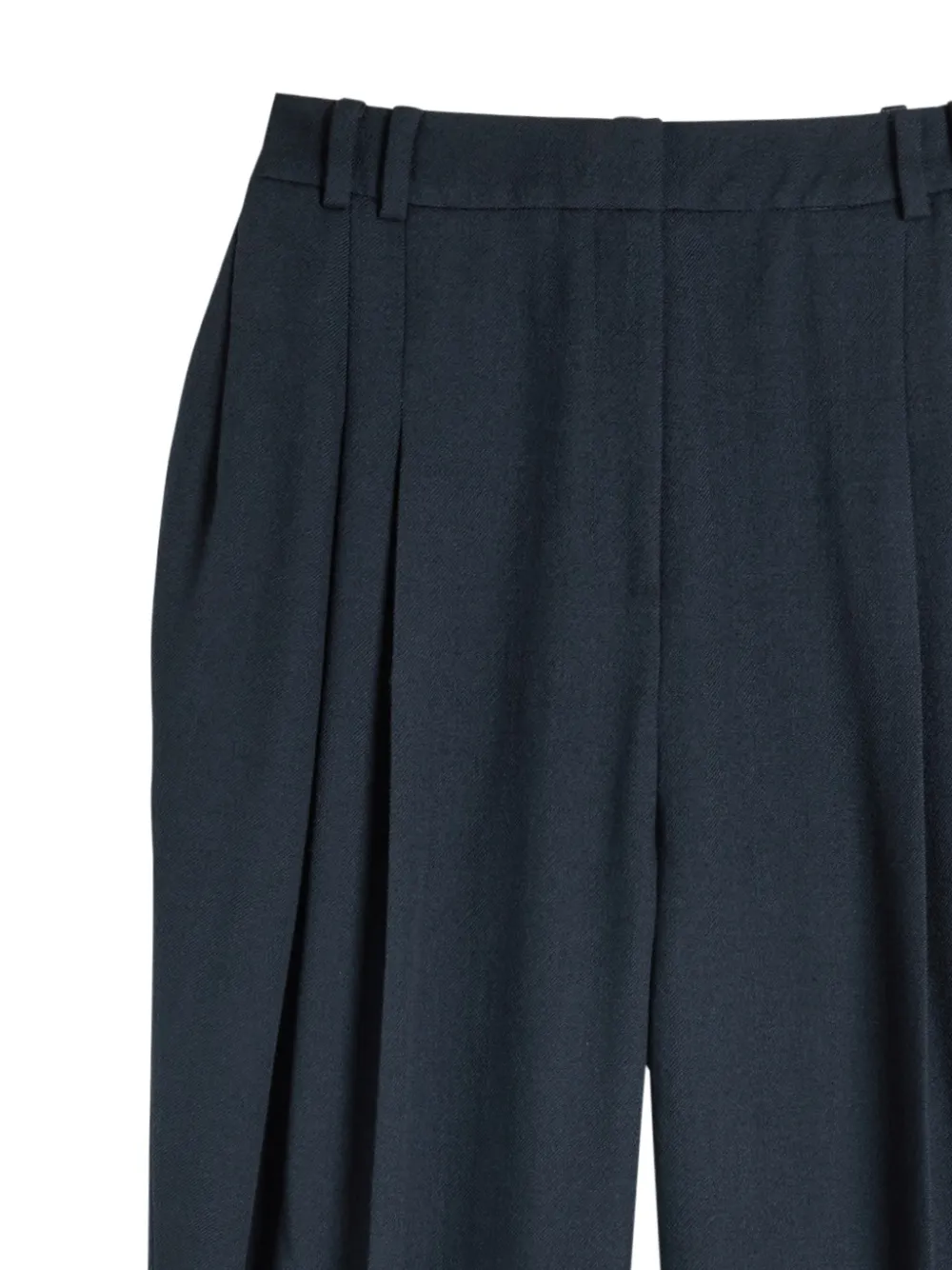 TOVE Broek met geplooid detail - Blauw