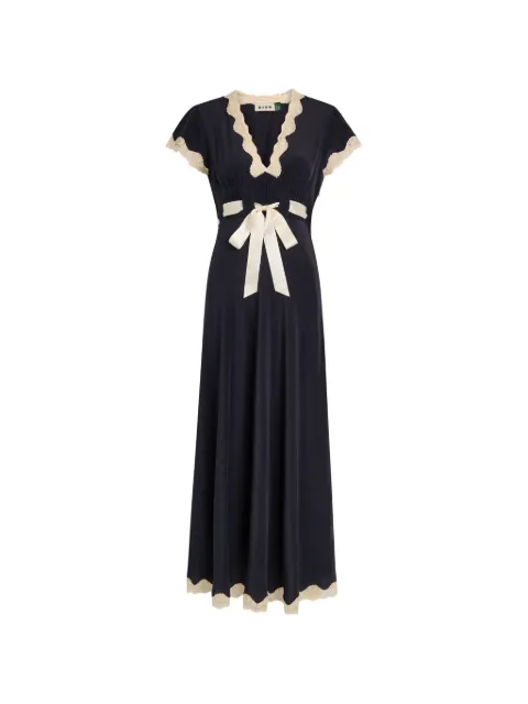 Rixo Marlice lace bow-detail mdi dress
