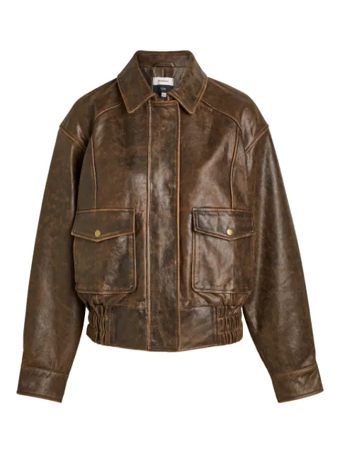 Reformation Daphne leather jacket