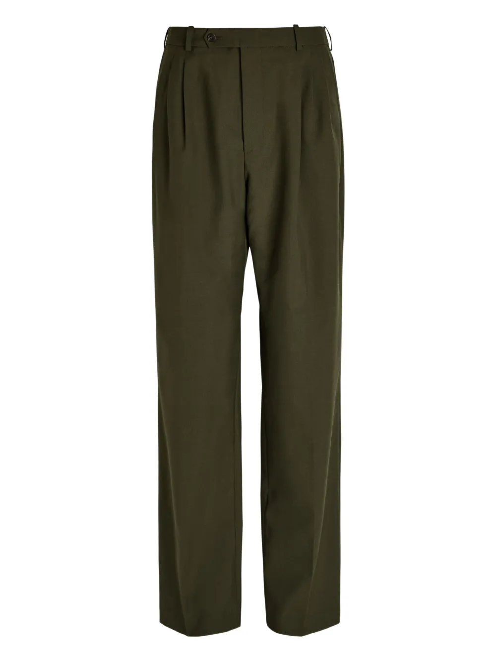 Ronny Kobo Pantaloni sartoriali con pieghe - Verde