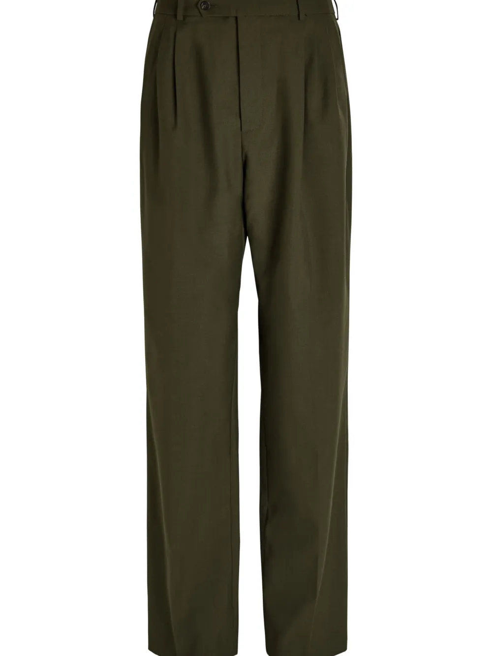 Ronny Kobo Geplooide pantalon - Groen
