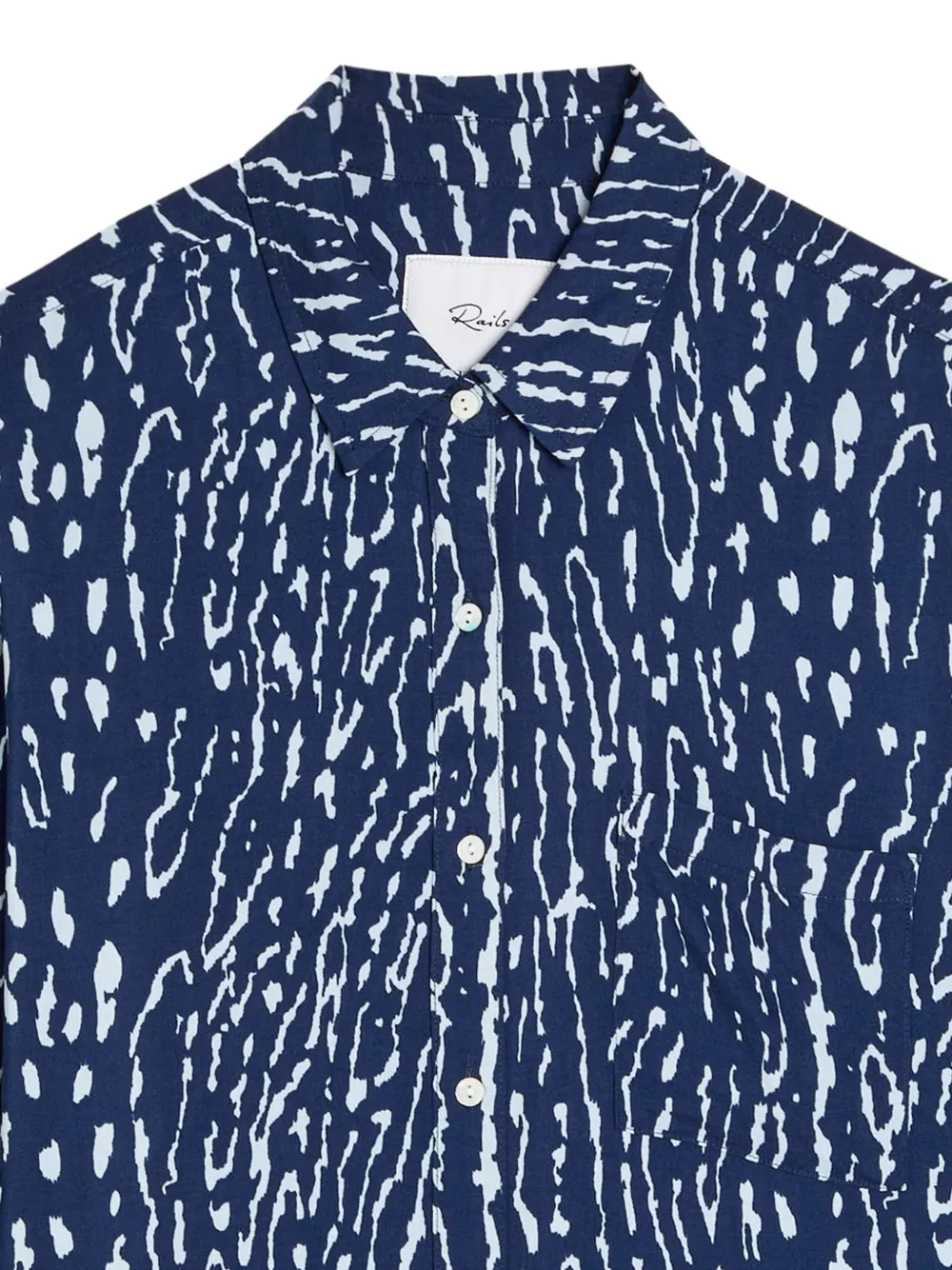  Rails Josephine Patterned Pocket Shirt - Blue 