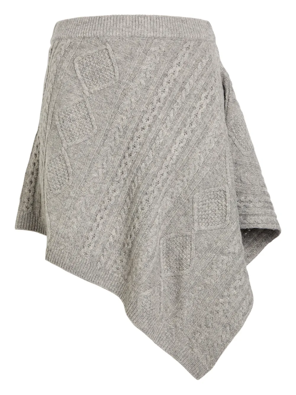 STAUD cable knit skirt - Grigio