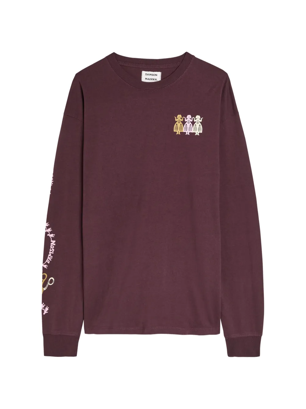 DAMSON MADDER Paper Cut Gals graphic T-shirt - Viola