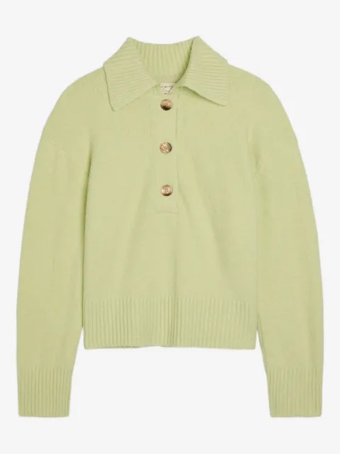 Free People Suéter polo mangas longas