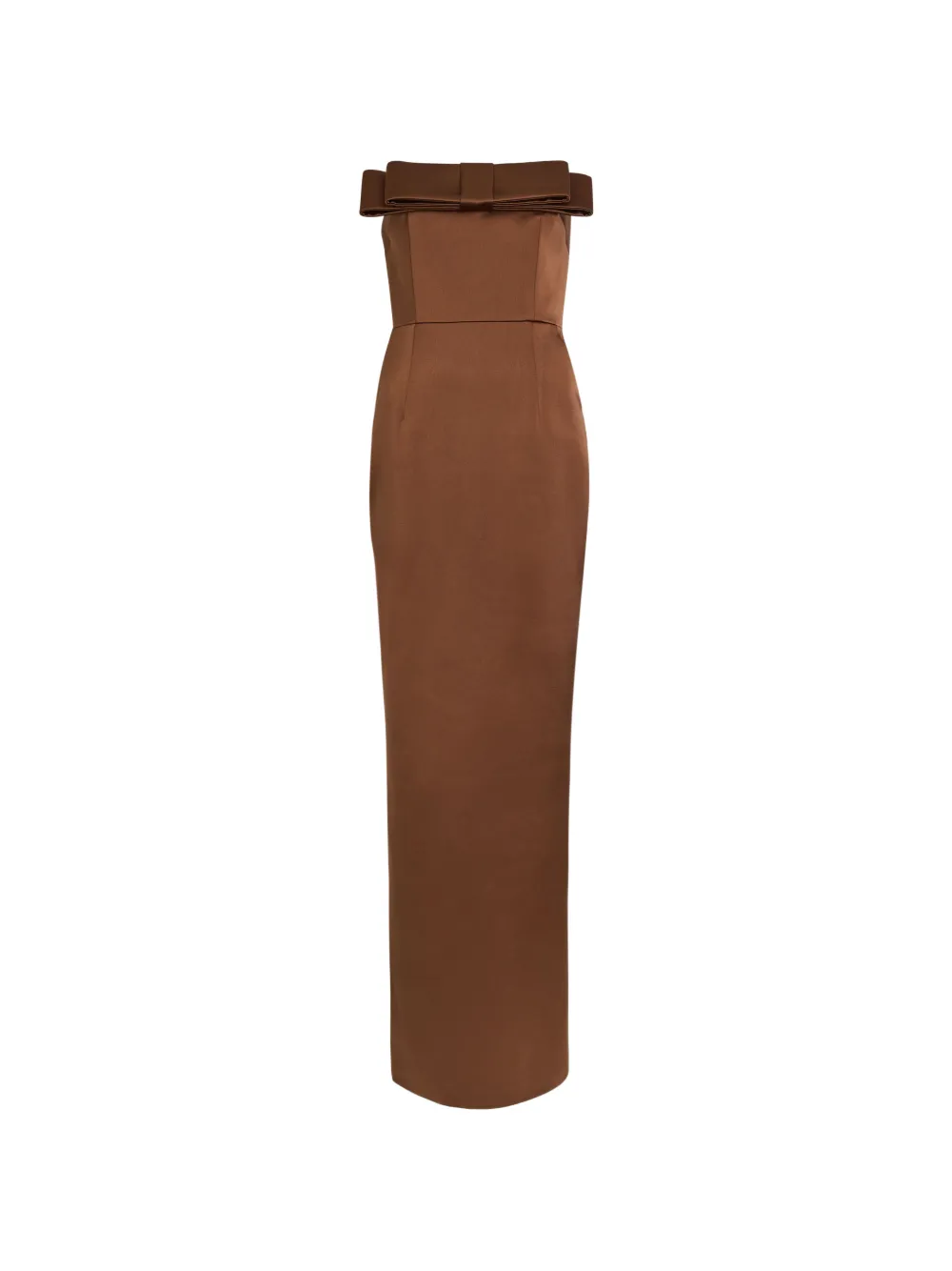 The Arrivals Sisu bow bandeau maxi dress - Marrone
