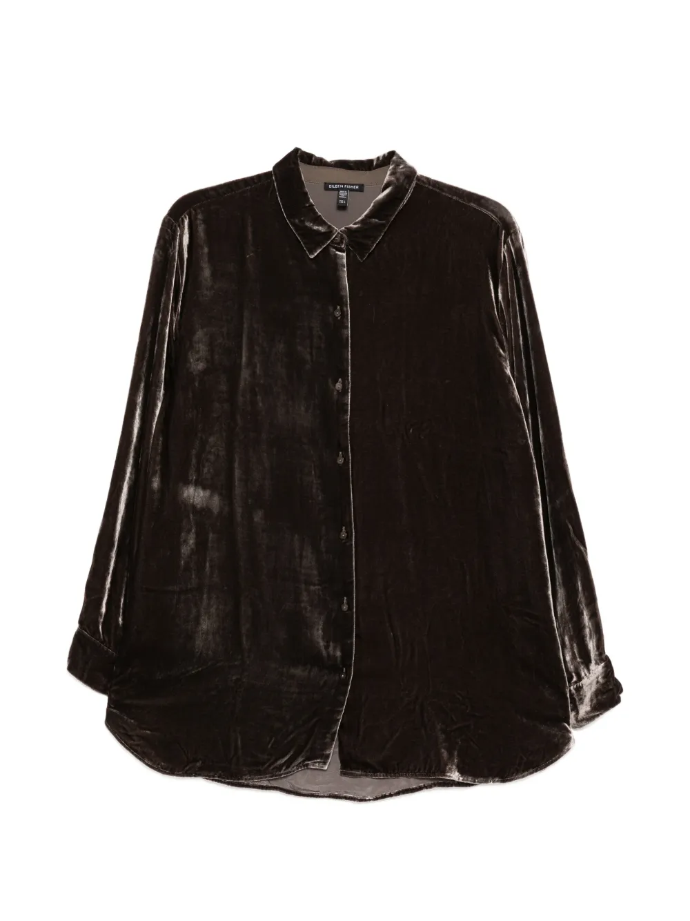 Eileen Fisher Camicia in velour - Marrone