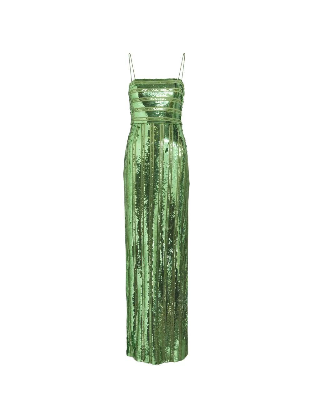 Galvan London Stargaze sequin-embellished dress - Verde