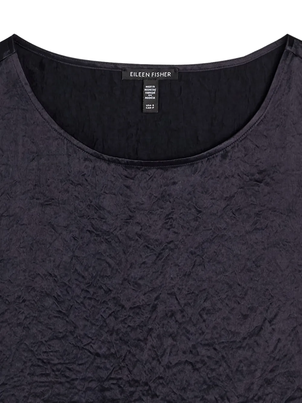 Eileen Fisher Mouwloze blouse met textuur - Blauw