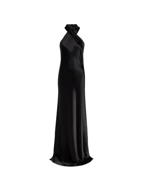 Galvan London Pandora halterneck maxi dress