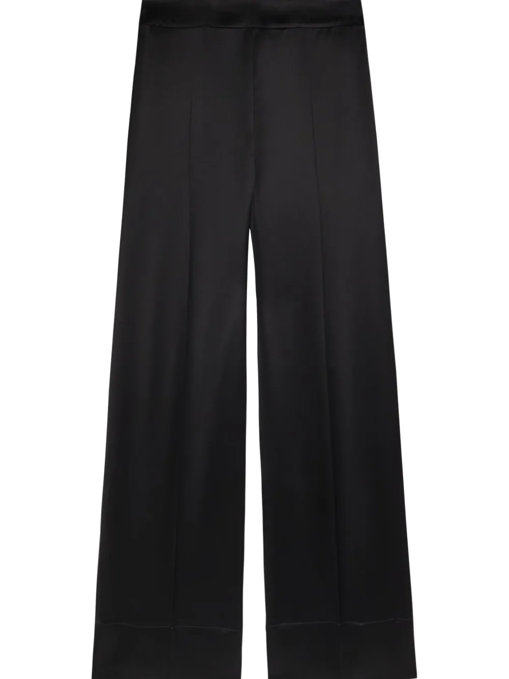  Joseph Dijon Back Slit Pockets Palazzo Pants - Black 