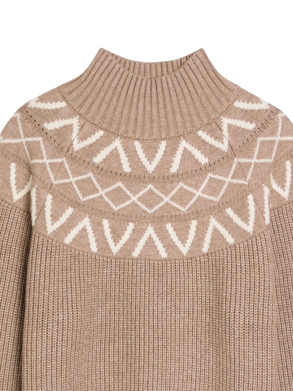  Varley Patterned Knitted Sweater - Neutrals 