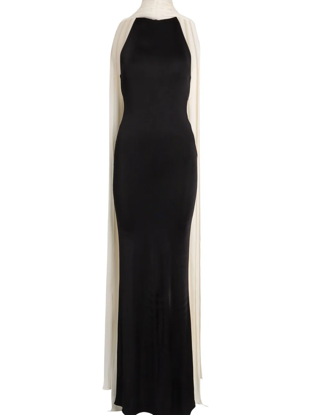 The Arrivals Gedrapeerde maxi-jurk Zwart