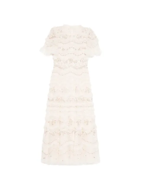 Needle & Thread Marina ruffled embellished dress