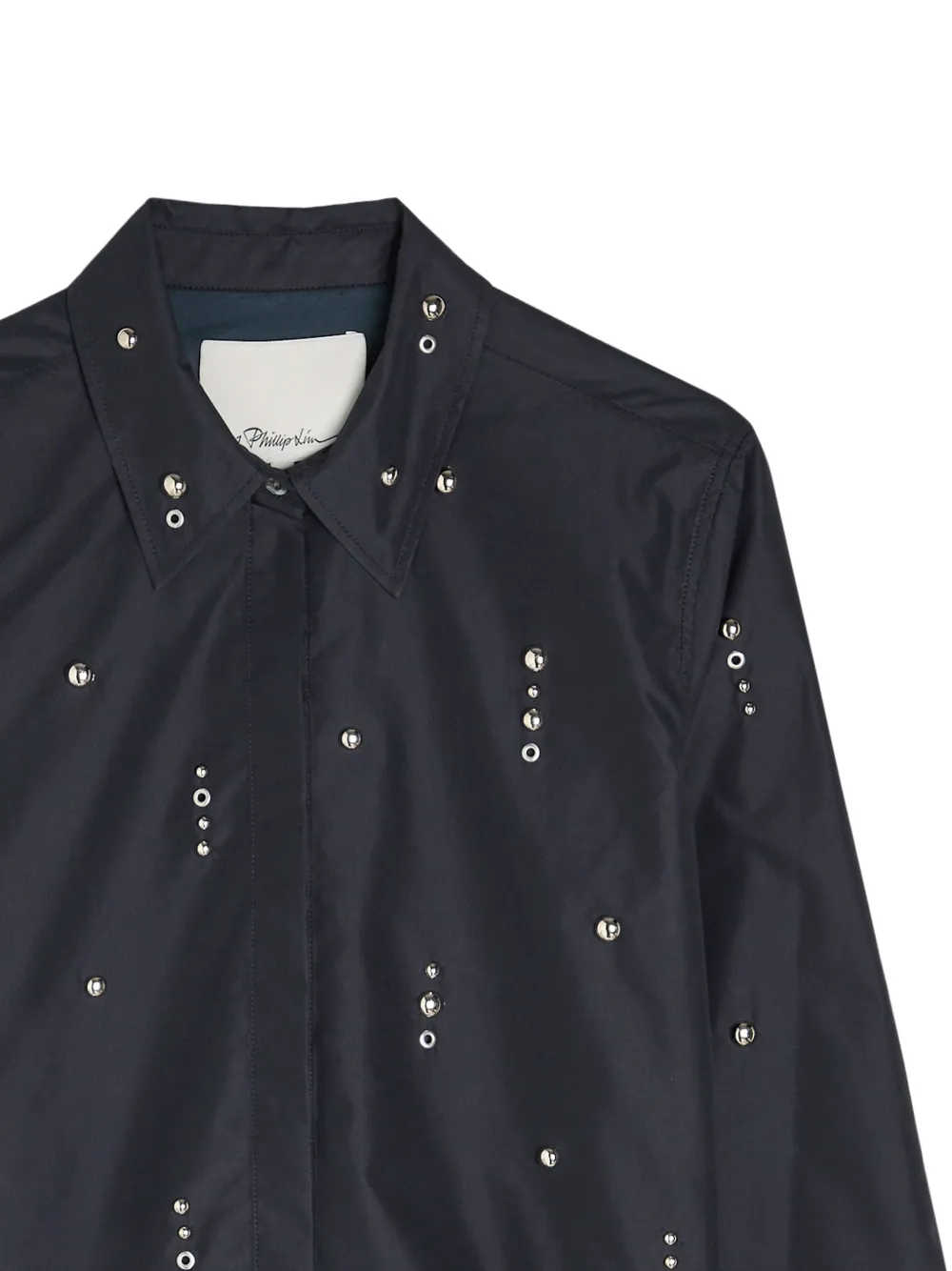 3.1 Phillip Lim Overhemd met studs Blauw