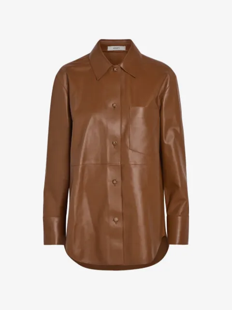 JOSEPH Camicia Penna in pelle