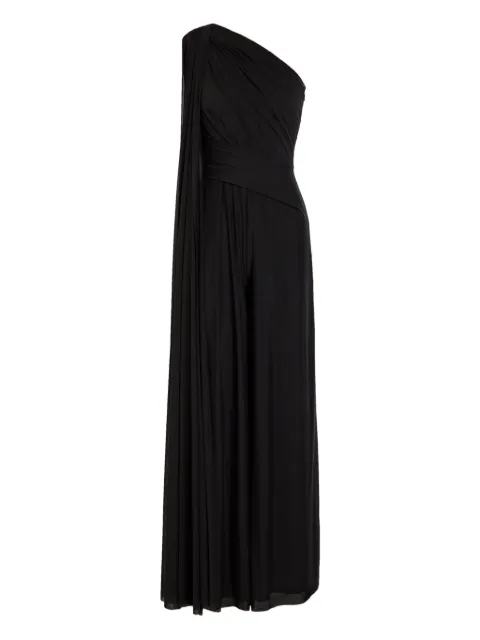 Talbot Runhof one-shoulder draped jumpsuit