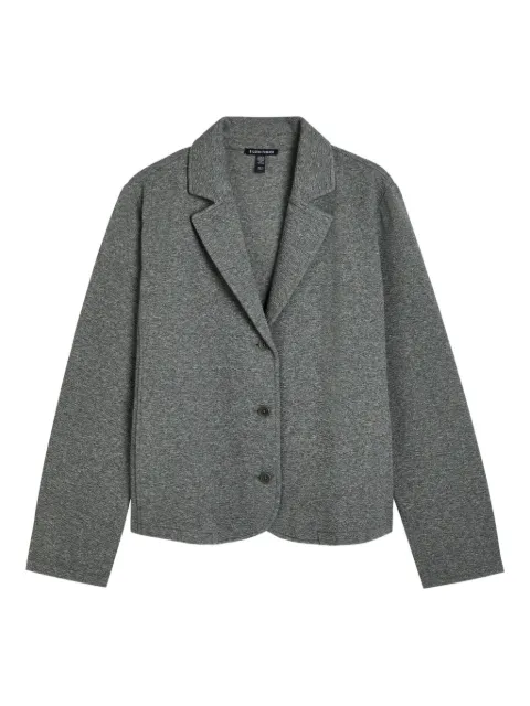 Eileen Fisher buttoned collared blazer