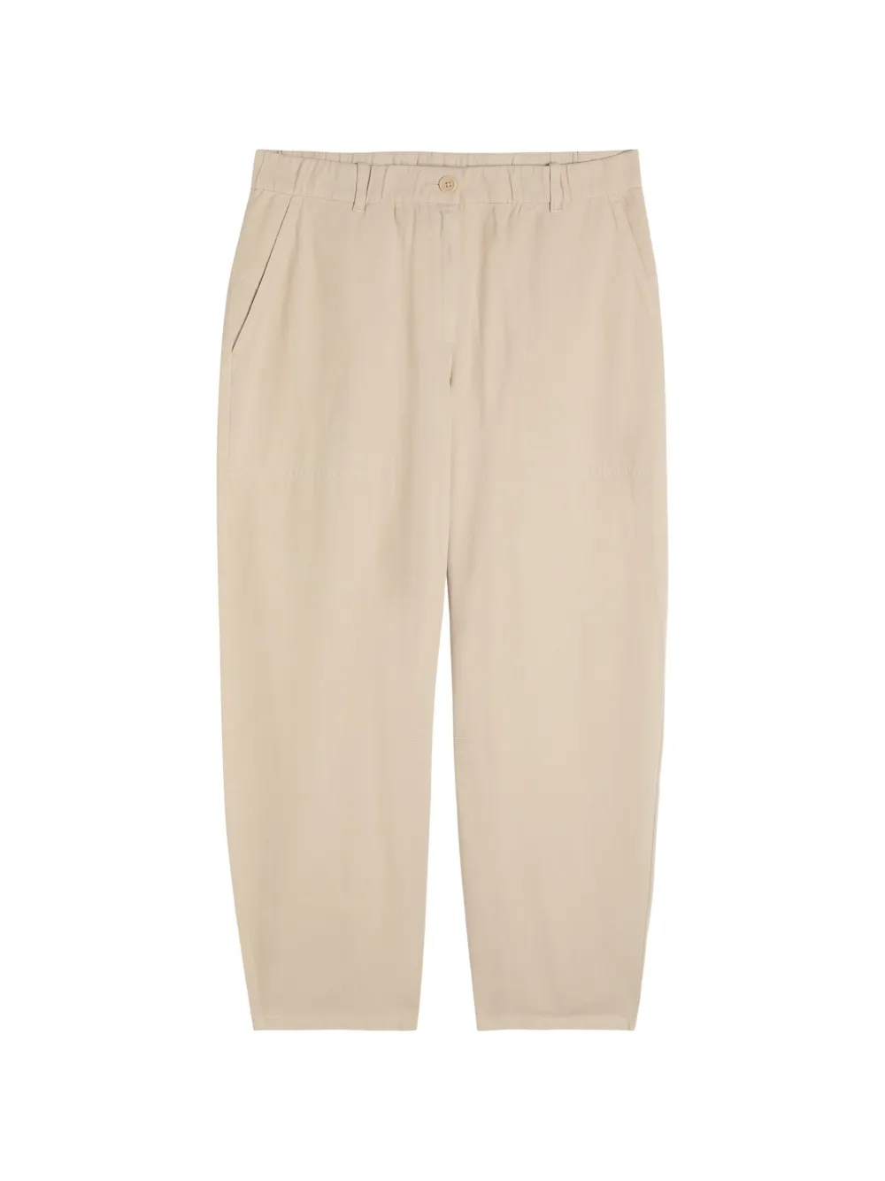 Eileen Fisher elastic-waistband trousers - Nude