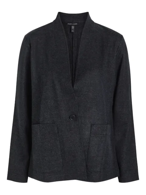 Eileen Fisher pocketed single-breasted jacket