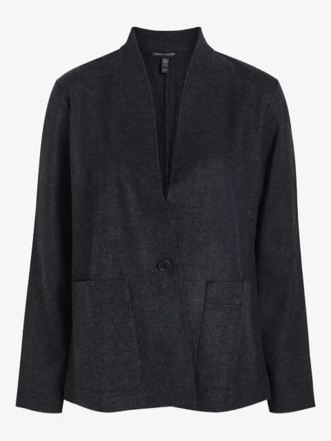 Eileen Fisher Einreihige Jacke mit Taschen