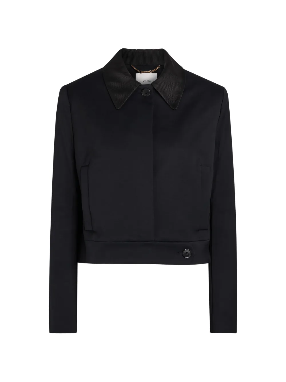 JOSEPH Abbe boxy stretch-crepe jacket - Nero