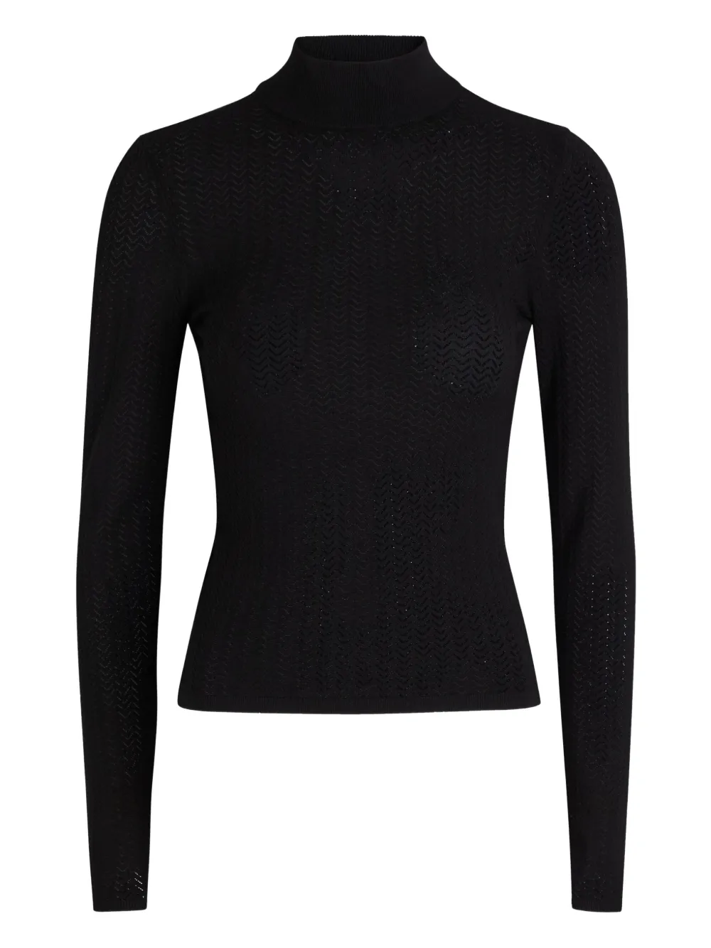 alice + olivia Top a collo alto - Nero