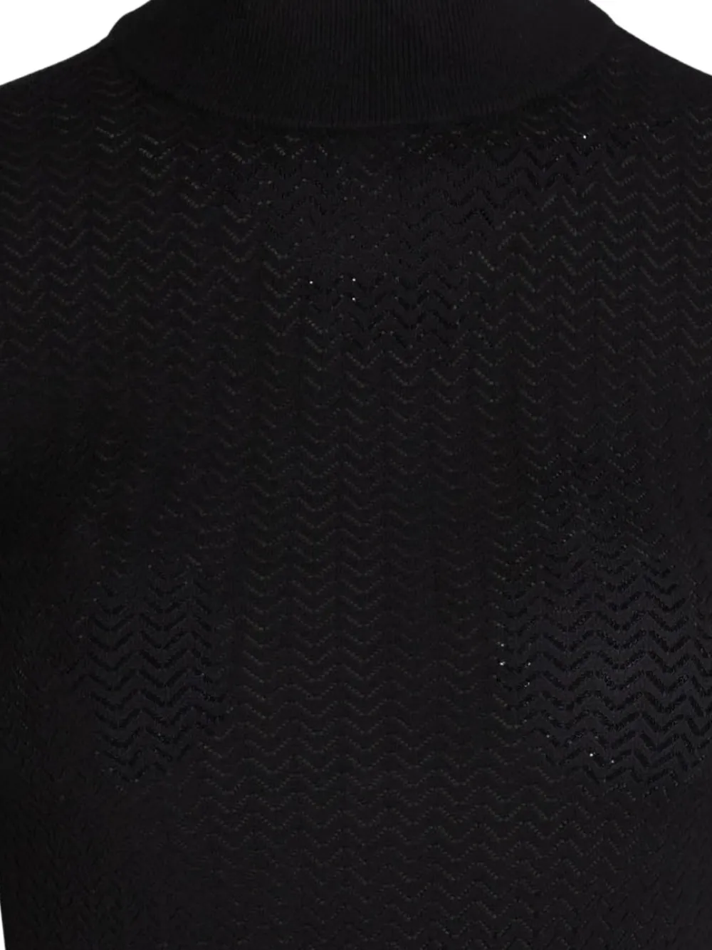  Alice + Olivia Long-sleeve Roll-neck Top - Black 