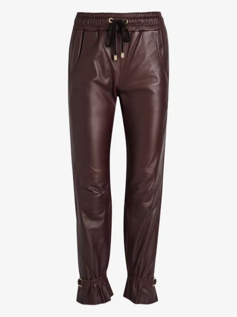Skiim drawstring ruffled trousers