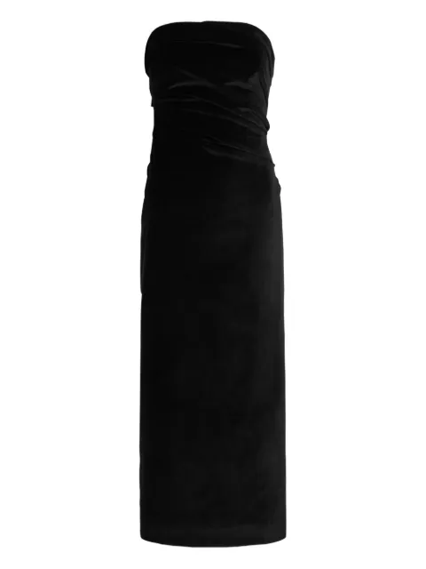 TOVE Abito midi con ruches senza spalline