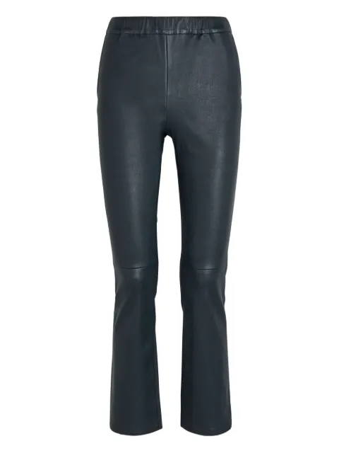 Arma panelled leather trousers