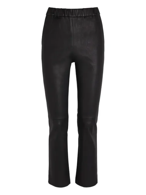 Arma panelled leather trousers