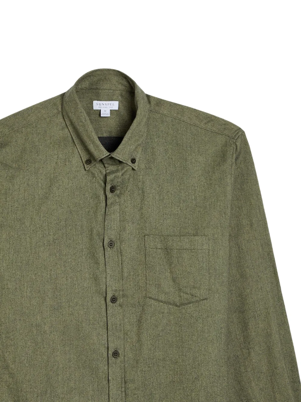 Sunspel Overhemd met borstzak - Groen