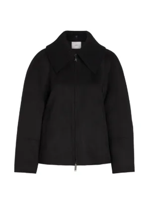 FENDI フーデッド ジップアップ ジャケット | ブラック | FARFETCH JP