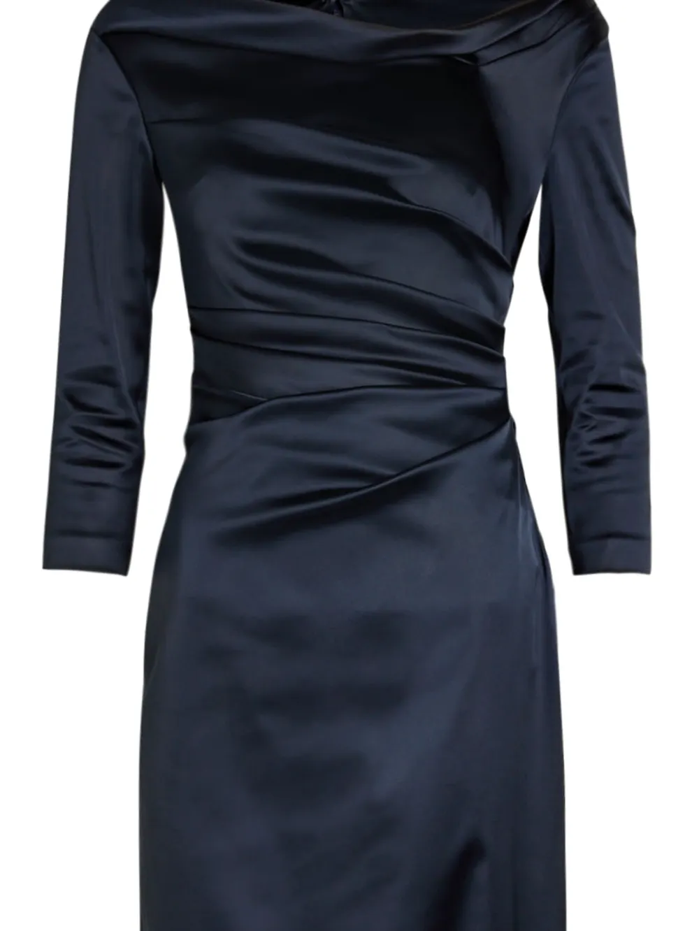 Talbot Runhof Gathered Draped Maxi Dress - Blue 