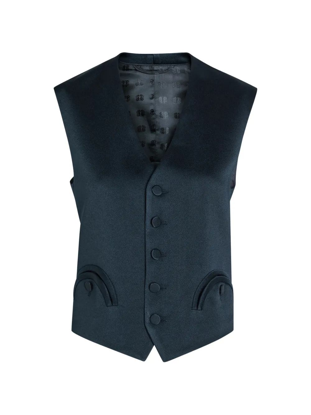 Blazé Milano buttoned flap pocket vest - Blu