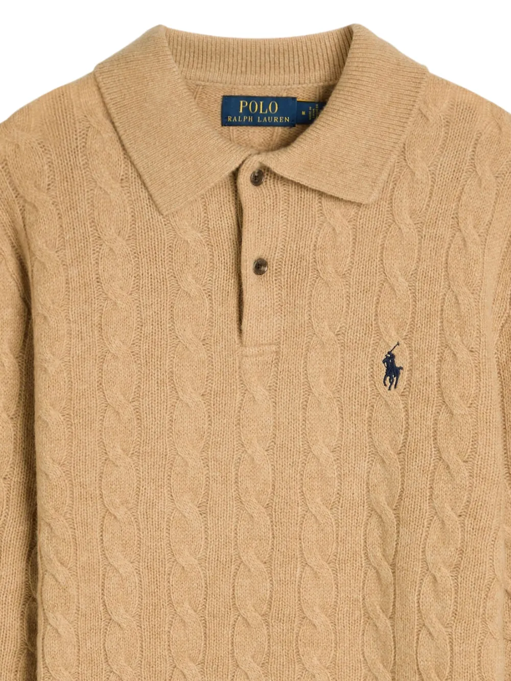 Polo Ralph Lauren Kabelgebreide polotrui - Beige