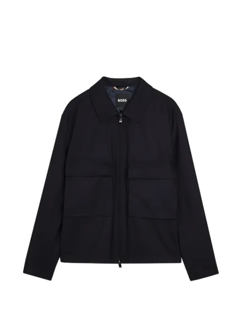 BOSS patch pocket zip jacket